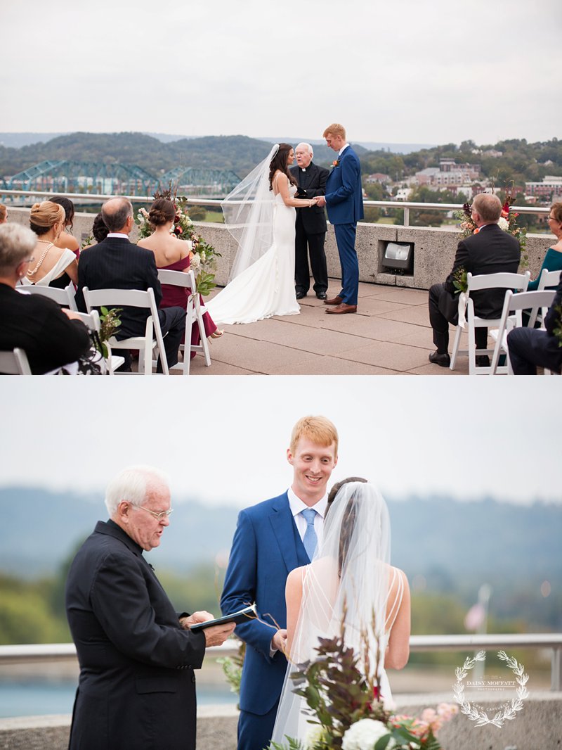 hunter museum wedding with chattanooga photographers Daisy Moffatt Photography.